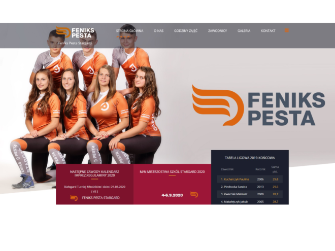 Wdrożenie strony internetowej LKS-Feniks-Pesta-Stargard
